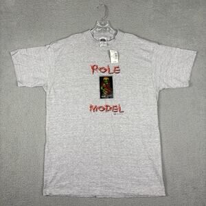 Vtg Dennis Rodman Aliens T-Shirt Men’s XL Gray Hologram Chicago Bulls 90s RARE